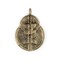 The Bead Chest Brass Double Sun & Moon Baule Pendant (32x46mm): African Tribal Metal Pendant for DIY Jewelry and Necklace